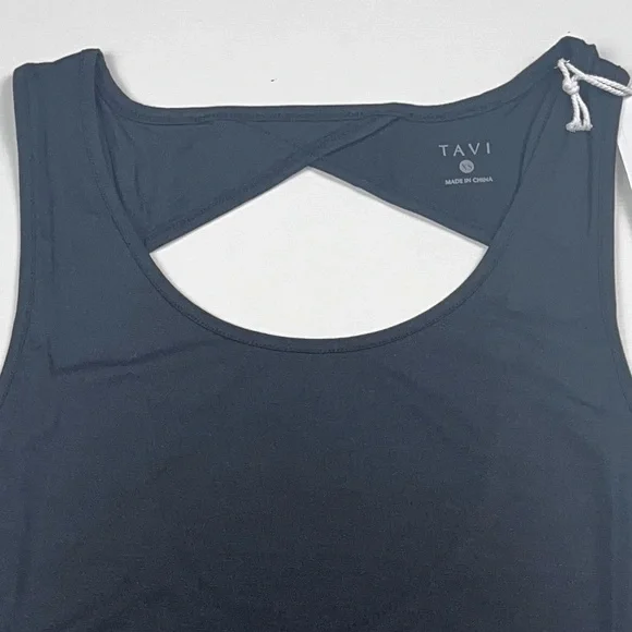 Tavi Active Sold @Neiman Marcus Ebony Tempo Tank XS Classic Silhouette &Cut Outs - Picture 7 of 8